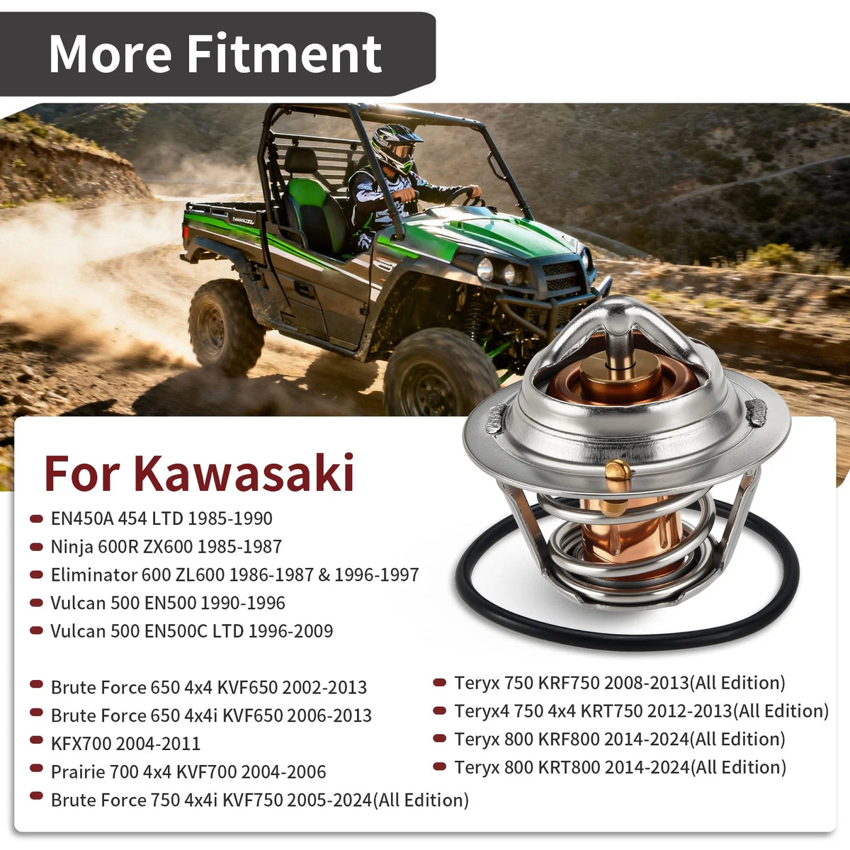 Thermostat & O-Ring for Kawasaki KFX700 / Prairie 700 (2004–2011)