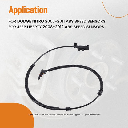 4 ABS Wheel Speed Sensors for Dodge Nitro (2007-2011) & Jeep Liberty