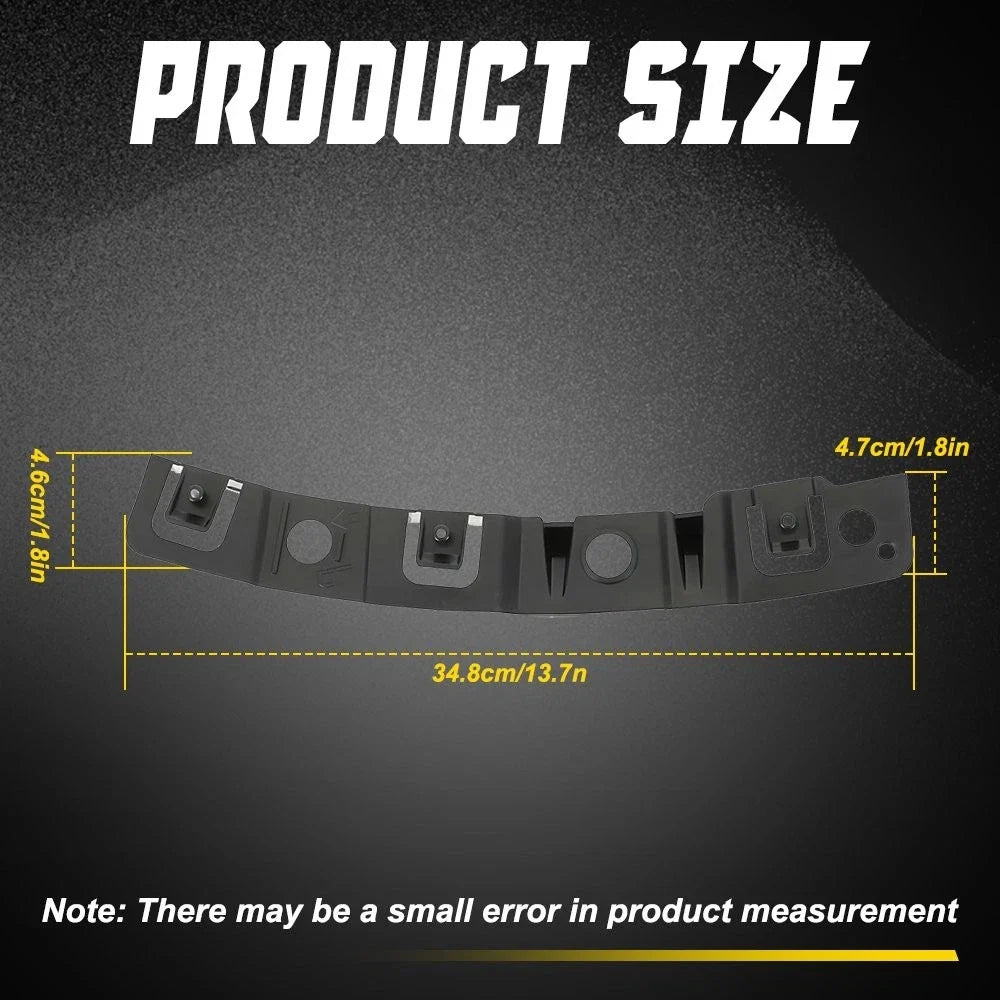 2X Front Bumper Mount Bracket for Mazda CX-5 (2017–2021) - Black