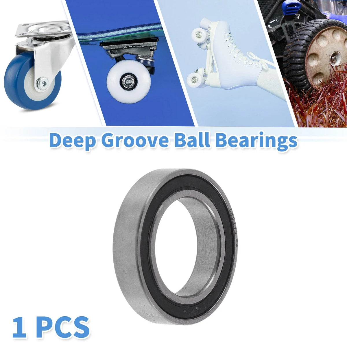 Deep Groove Ball Bearings 6802VV for Various Applications (15x24x5mm)