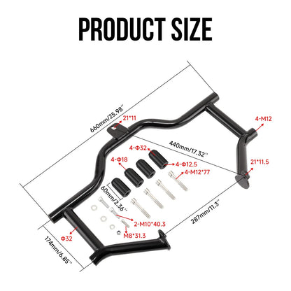 Engine Guard Crash Bar for Harley Touring Models 2009–2023