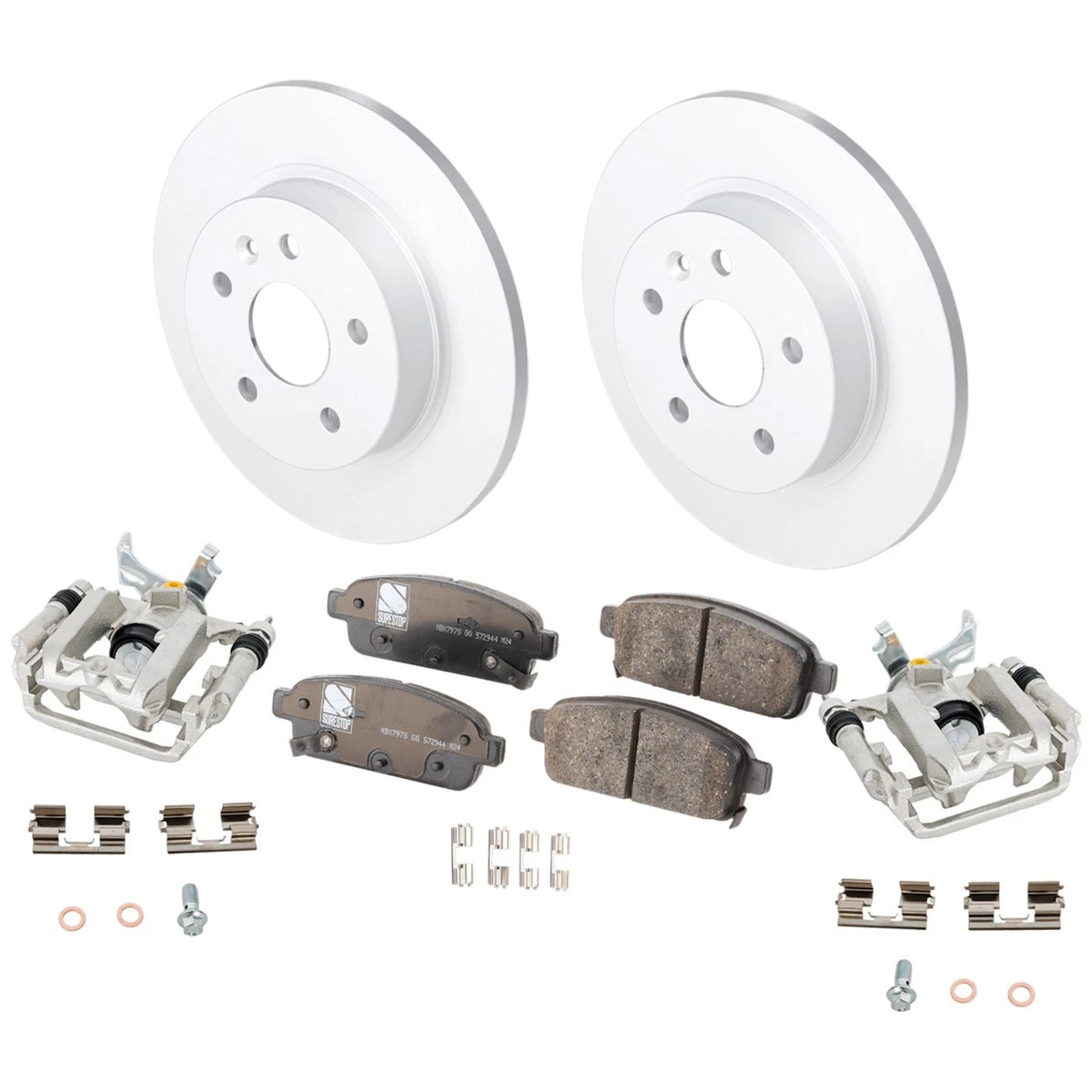 Rear Brake Disc Rotors and Pads Kit for Chevy Trax Buick Encore Sonic (2013–2021)