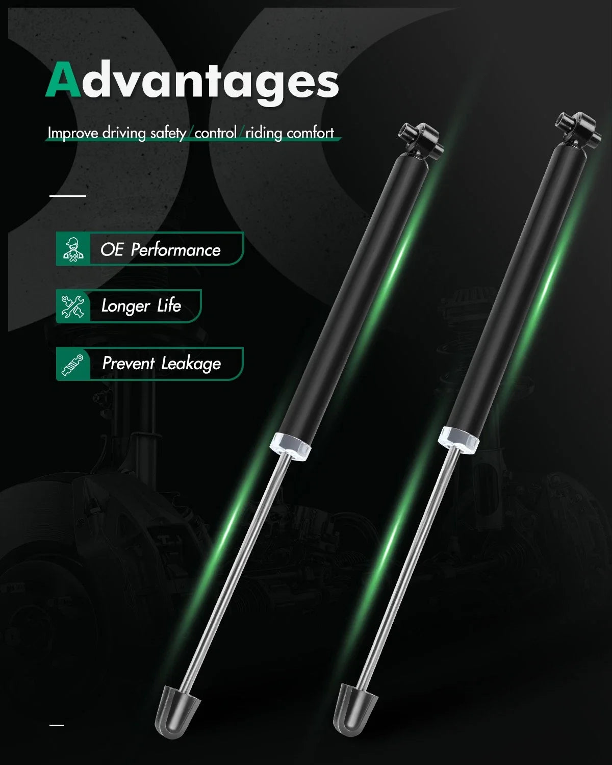 Rear Pair Shocks & Struts for Chevrolet Sonic (2012–2020)