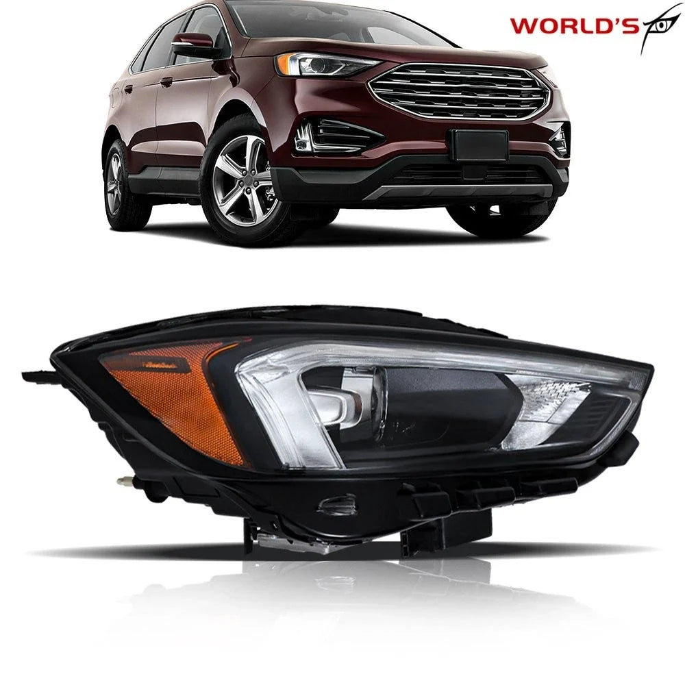 LED Headlight Assembly for Ford Edge (2019–2023) Black Housing