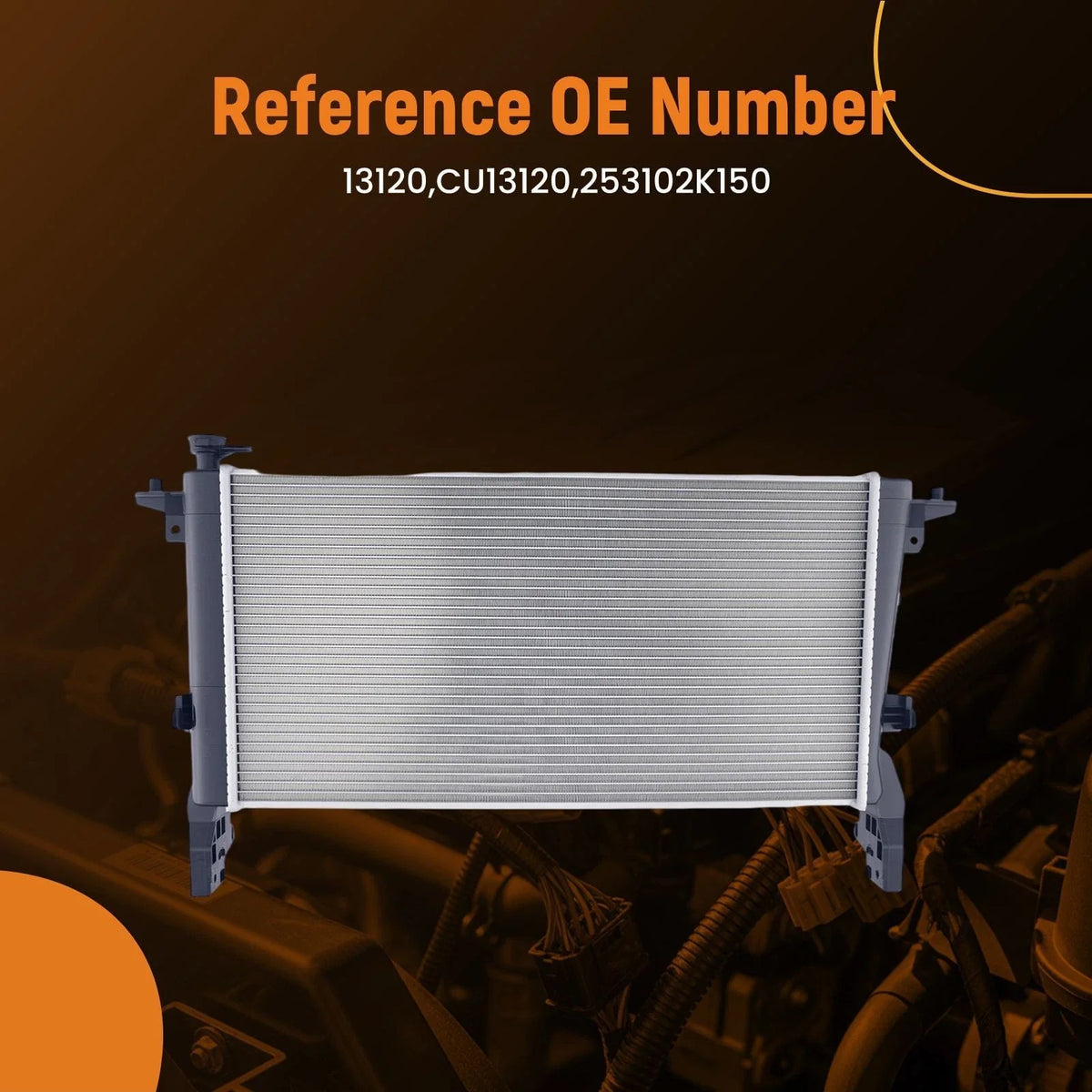 Aluminum Engine Radiator for Hyundai Genesis Coupe 2.0T (2010–2012) 13120