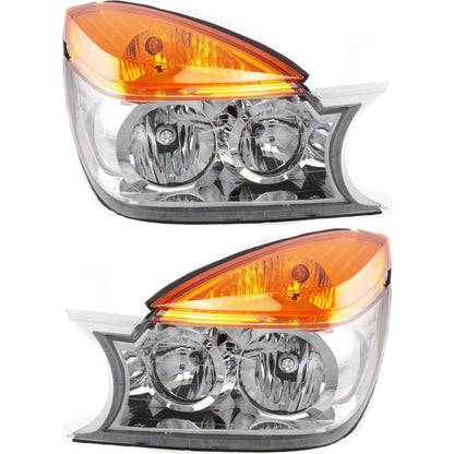 Driver & Passenger Side Headlight Set for Buick Rendezvous (2002–2003) Halogen w/ Bulbs