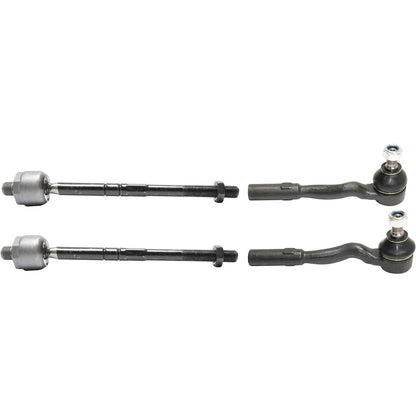 Set of 4 Front Inner & Outer Tie Rod Ends for Mercedes Benz