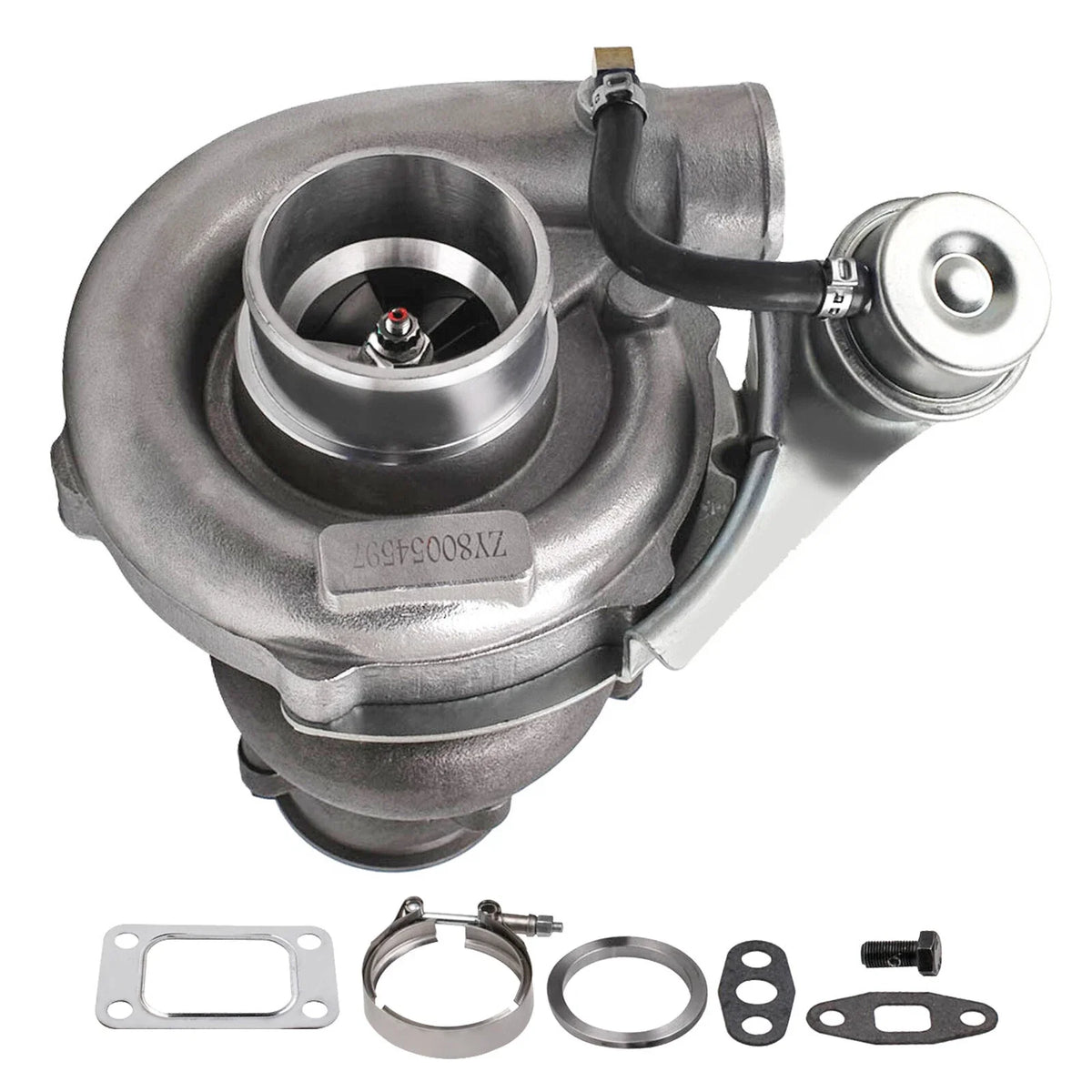 T04e Turbocharger Internal Wastegate .63 A/R Oil Return Feed Line Kit for