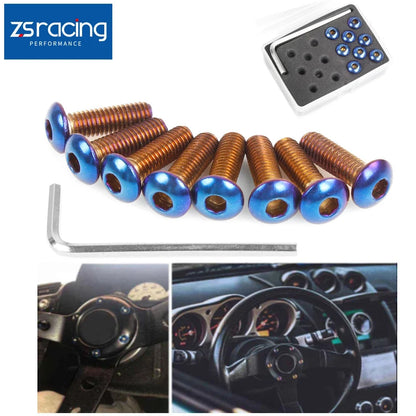 M5x0.8 Steering Wheel Screw Set - 8PCS for Universal Racing Cars
