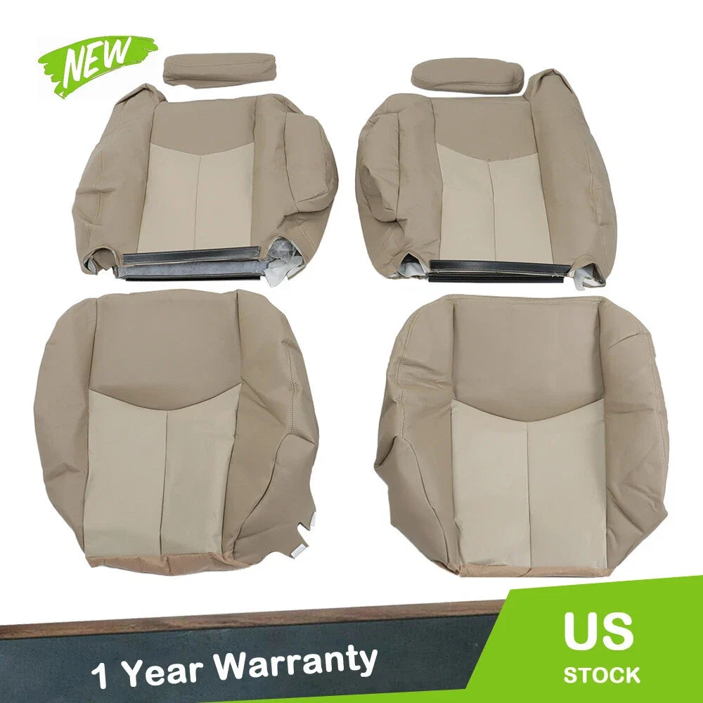 Driver Side Bottom Seat Cover Tan for GMC Yukon Sierra Denali (2003–2007)