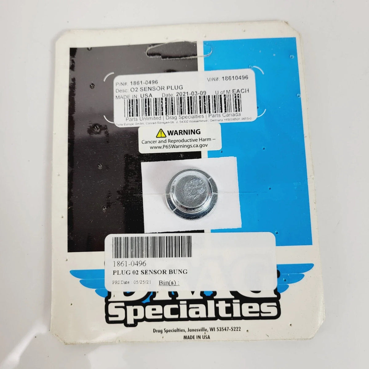 18mm O2 Sensor Plug for Universal Applications (DS1861-0496)