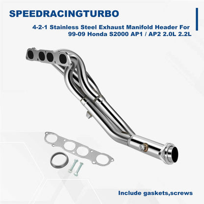 4-2-1 Exhaust Header Manifold for Honda S2000 (2000–2009)