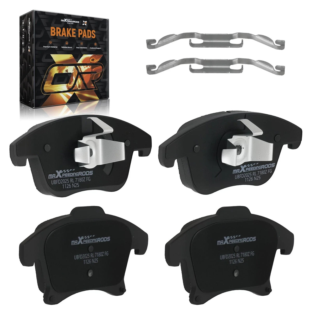 Front Ceramic Brake Pads Set for Ford Fusion, Lincoln MKZ (2013–2020)