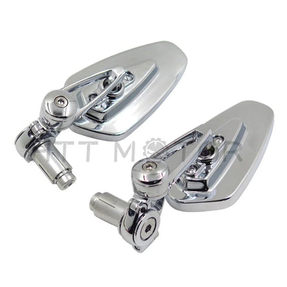 Universal Motorcycle 1" 25mm CNC Aluminum Handle Bar End Mirrors