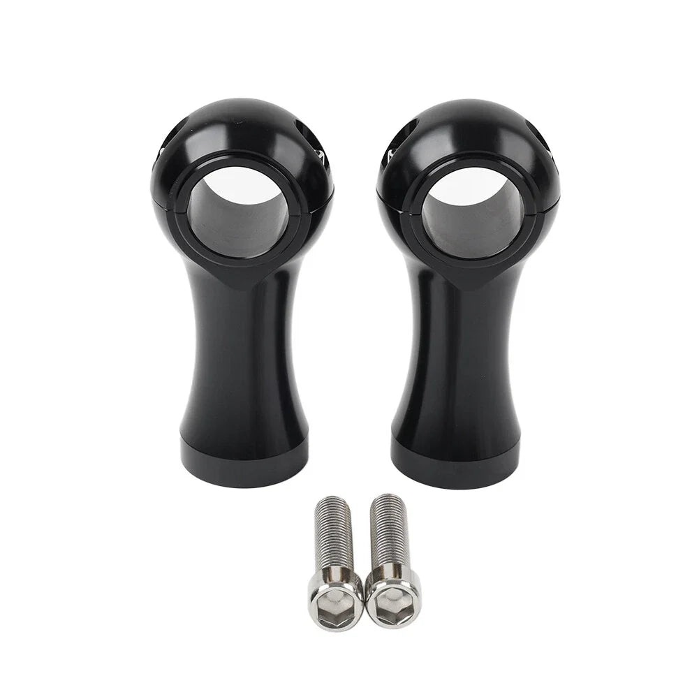 1-1/4" Handlebar Riser Clamp Mount Kit for Harley Dyna Softail