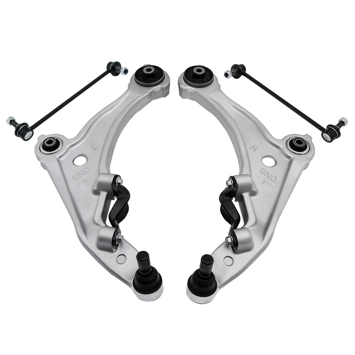 Set of 4 Front Lower Control Arms w/Sway Bar End Links for Nissan Maxima (2009–2014)