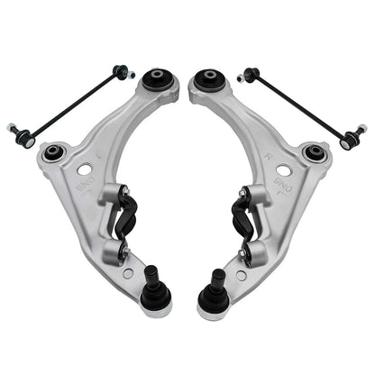 Set of 4 Front Lower Control Arms w/Sway Bar End Links for Nissan Maxima (2009–2014)