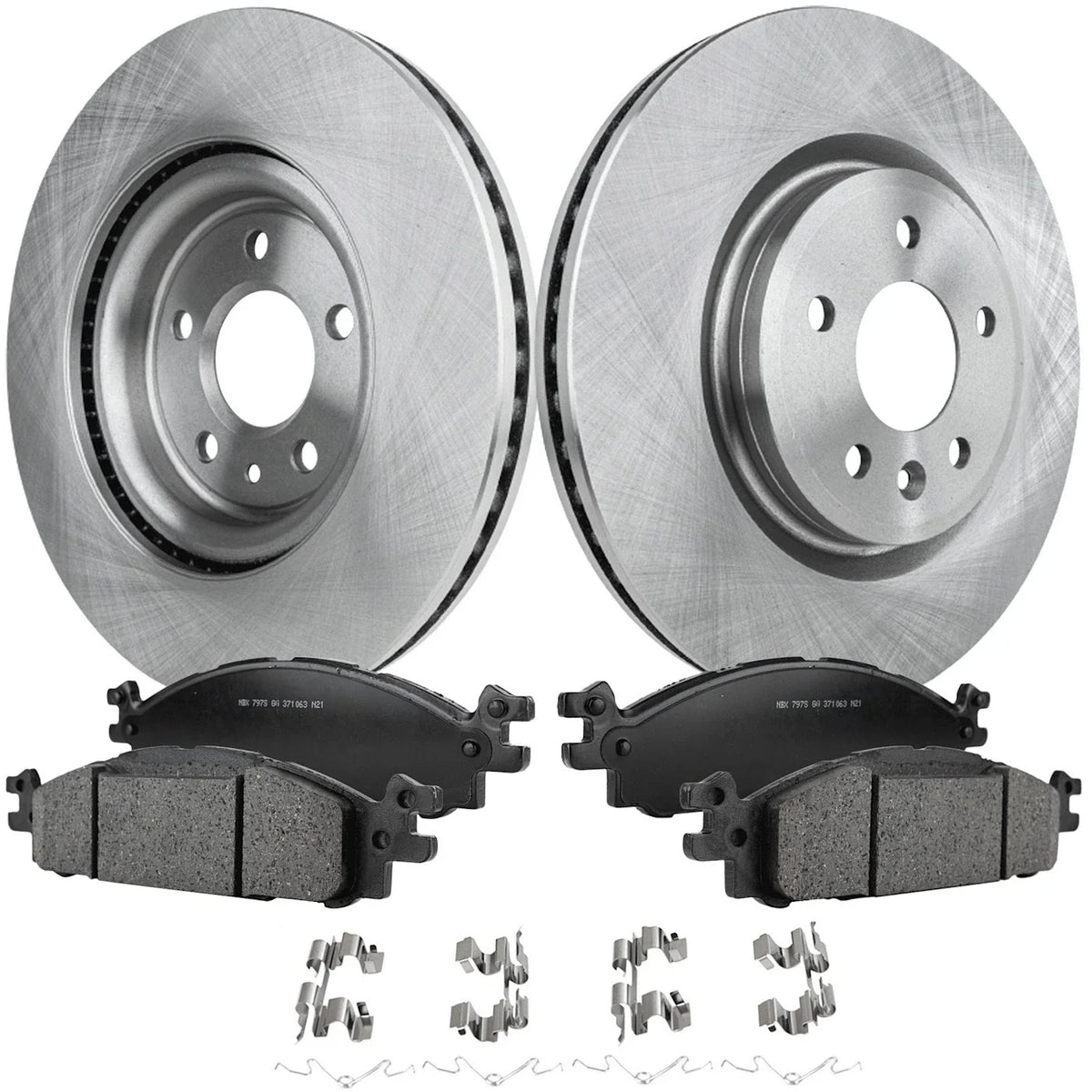 Front Brake Pad and Rotor Set for Ford Taurus, Explorer, Flex, Lincoln MKT