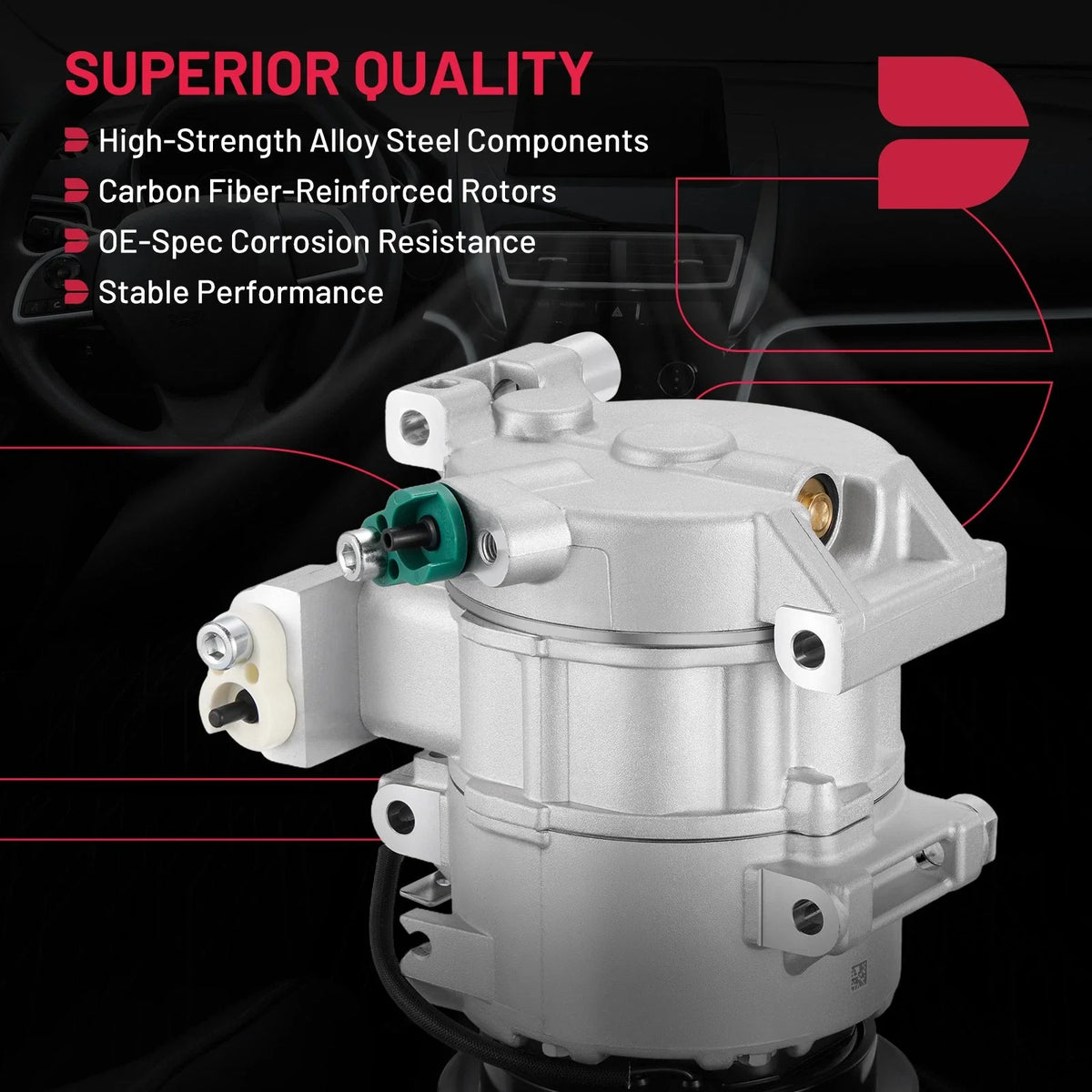 A/C Compressor with Clutch Assembly for Veloster 2012-2017 & Accent 2012-2014