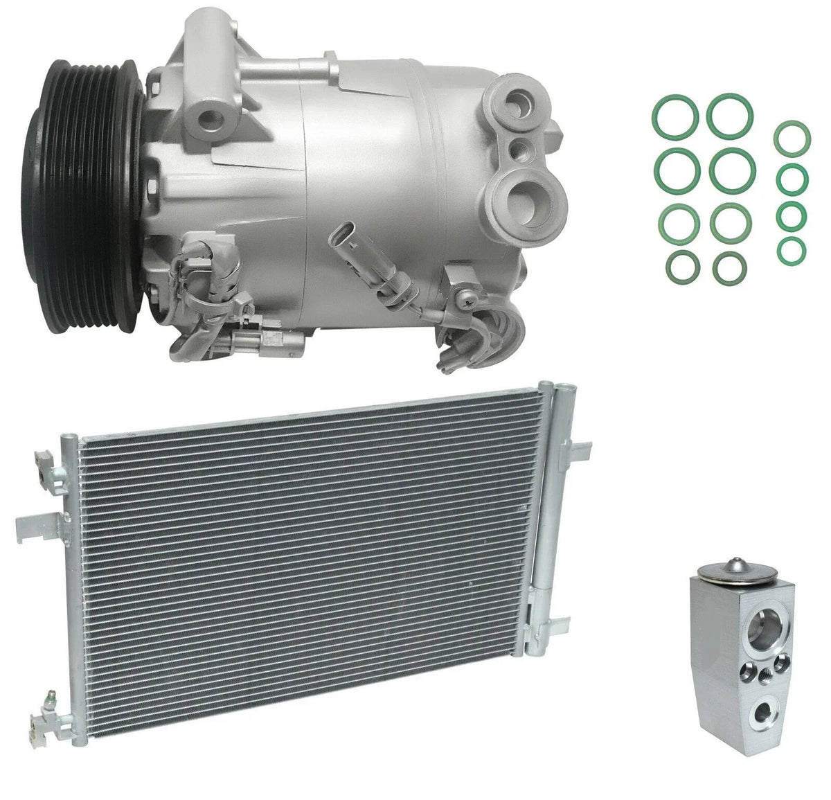A C Compressor Kit With Condenser Fits Chevrolet Malibu 2.4L (2013–2013)