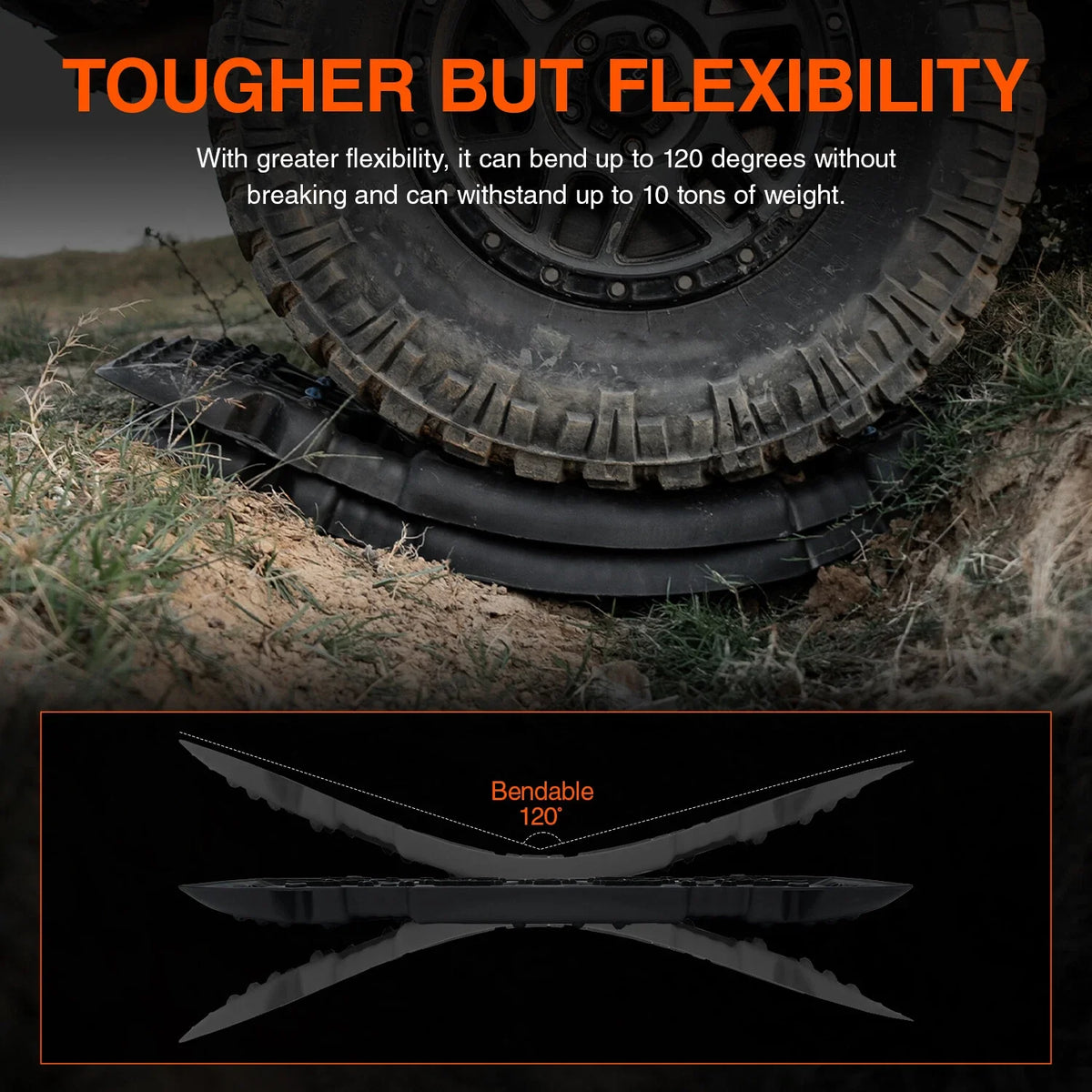 4WD Recovery Tracks Set of 2 for Sand, Mud, and Snow