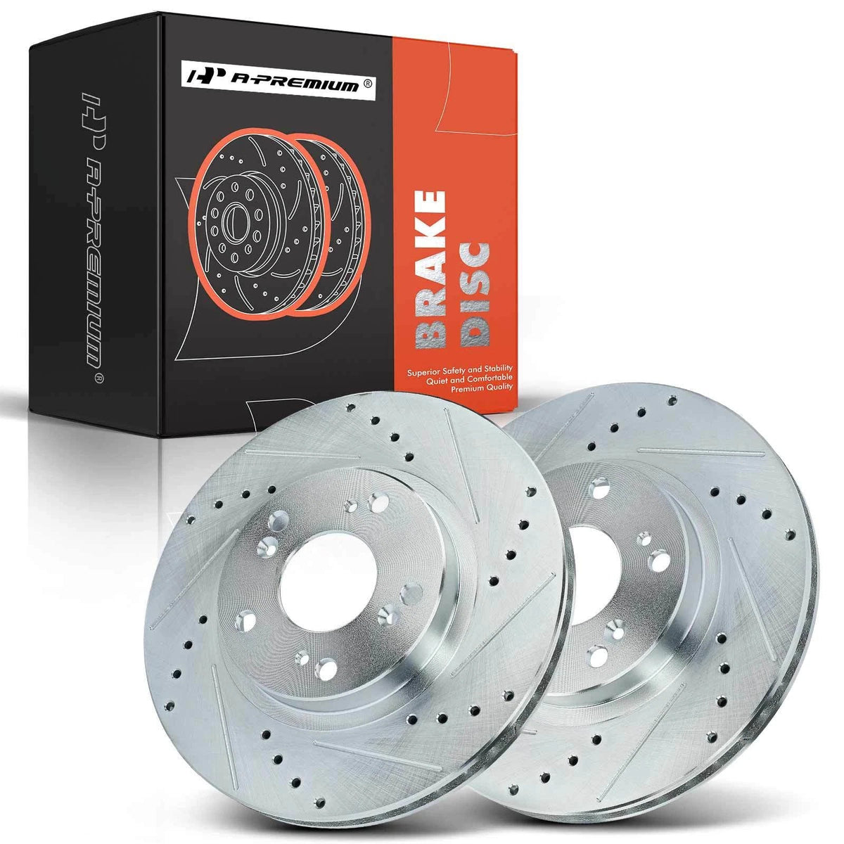 Front Drilled Brake Rotors for Honda CR-V (2002–2004)