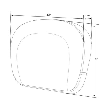 Sissy Bar Backrest Pad for Harley Davidson Electra Glide 2014-2023
