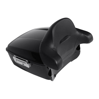 Backrest Pad with Speakers Mount Rack for Harley Touring Glide 2014-2026
