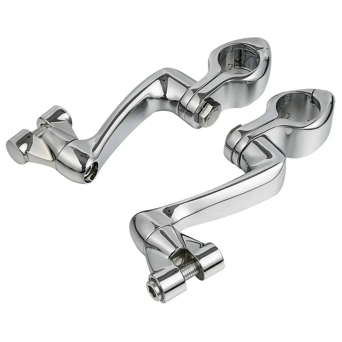 Engine Guard Foot Peg Mount 1 1/4" Adjustable for Harley Touring