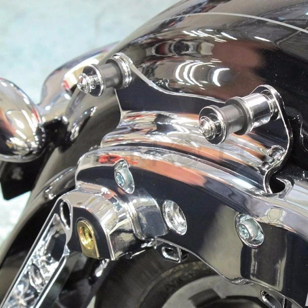 Chrome 4 Point Docking Hardware Kit for Touring Harley Davidson 2009-2013