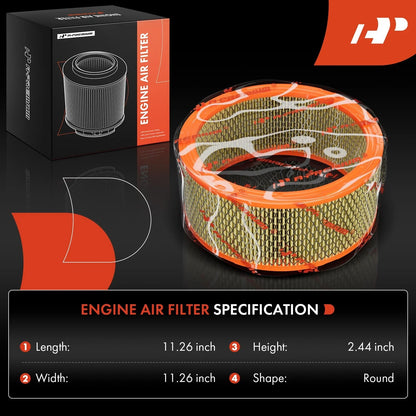 Engine Air Filter - 2X for Nissan Pathfinder (1987–1989) & Datsun 200SX 510