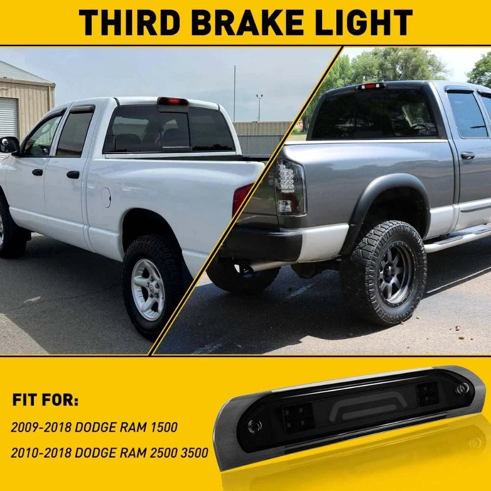 Smoke LED Third Brake Light for Dodge Ram 1500 2500 3500 (2010–2023)