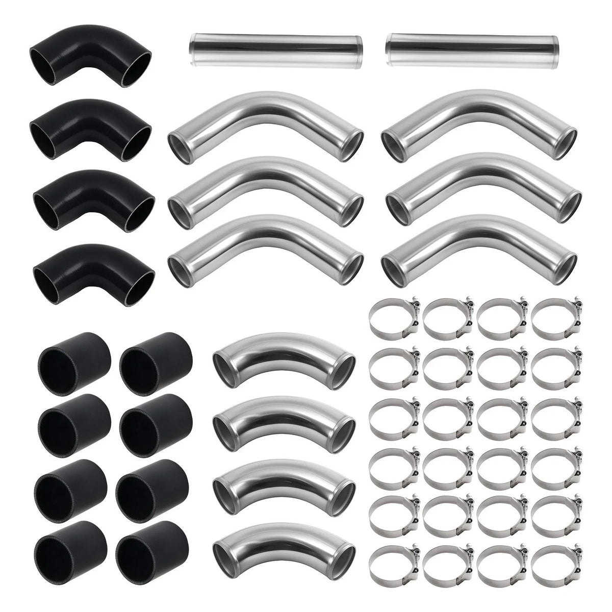 Intercooler Pipe Kit 12PCS for Universal 2.5" Fitment
