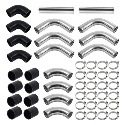 Intercooler Pipe Kit 12PCS for Universal 2.5" Fitment