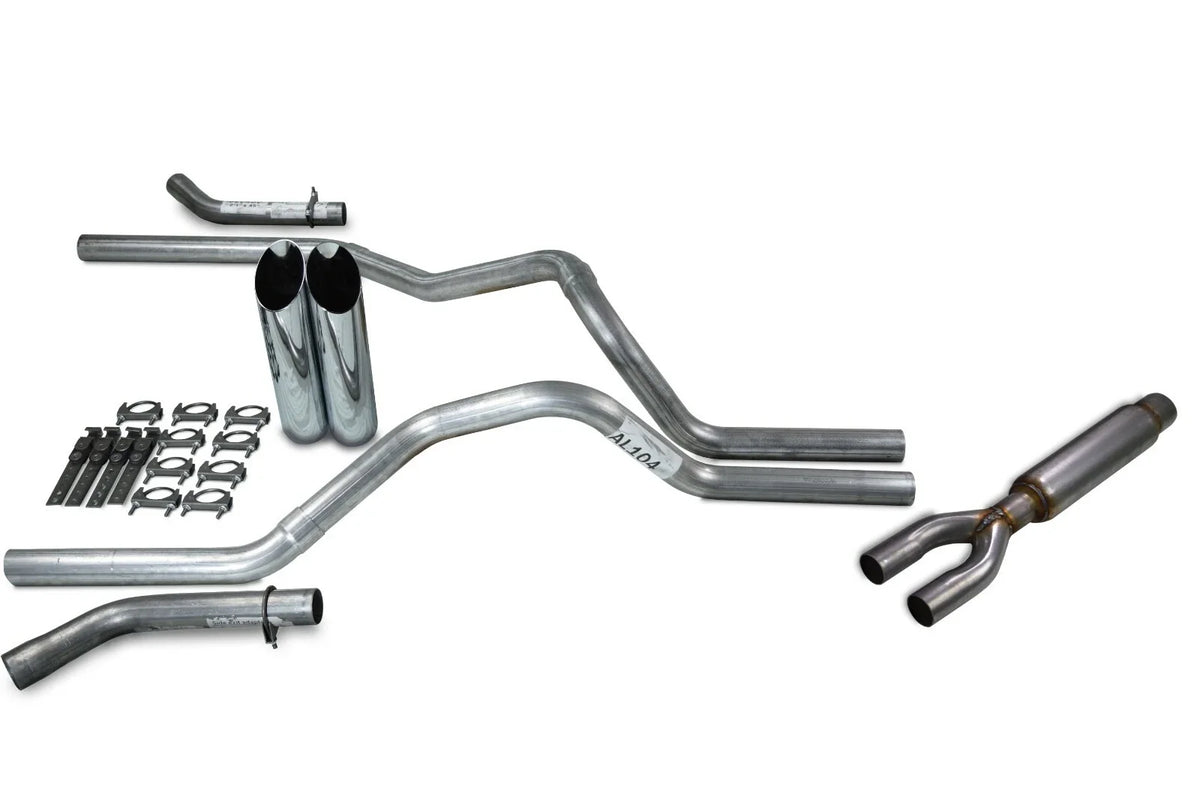 Dual Exhaust System 2.5" Glasspack for Chevy GMC 1500 (1988-1995)