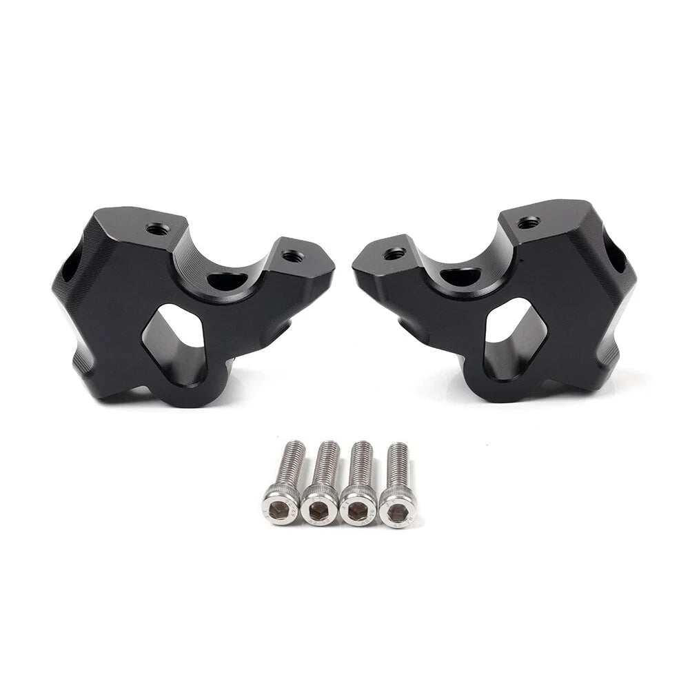 Handlebar Riser Clamp for BMW R1300GS (2024) - CNC, Black