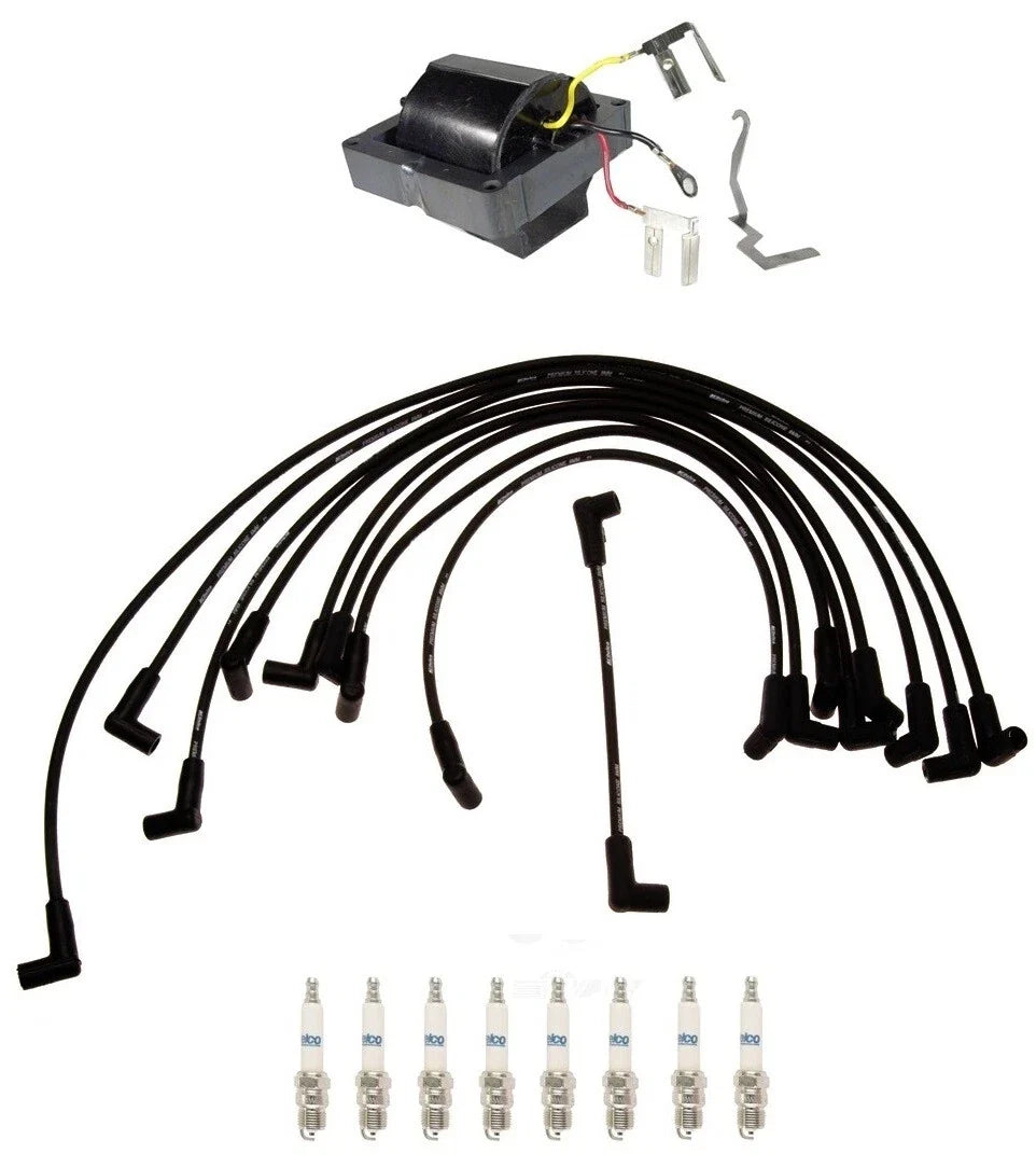 Ignition Wires & Spark Plugs Kit for Chevrolet C20 Suburban V8 (1973–1991)