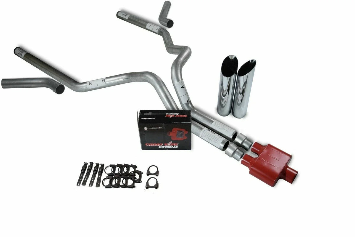 Dual Exhaust Kit for Dodge Ram 1500 (2009–2018) - 3" Slash Tips
