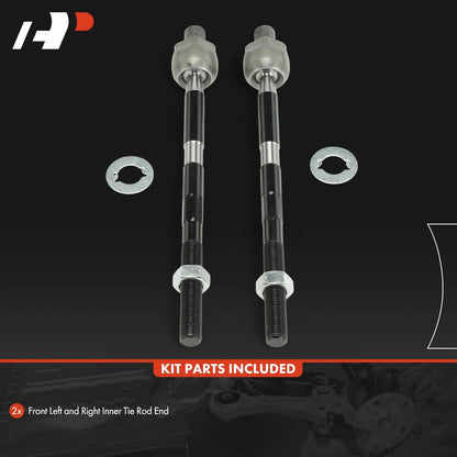 2X Front Inner Tie Rod Ends for 2008-2011 Dodge Nitro