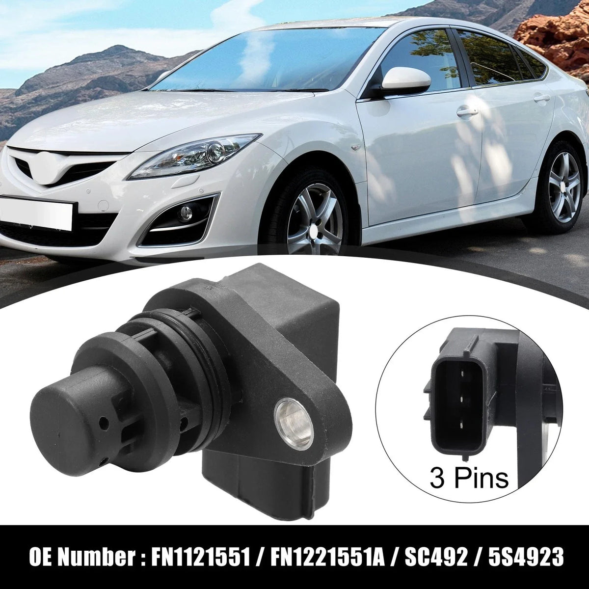 Crankshaft Position Sensor FN12-21-551 for Ford Fusion, Mazda 