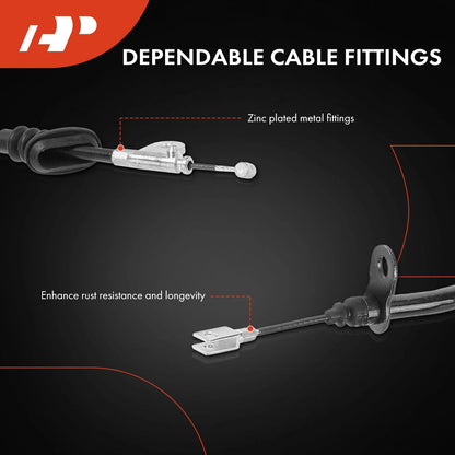 Rear Brake Cables - 2 Pack for Nissan Maxima 2008–2014
