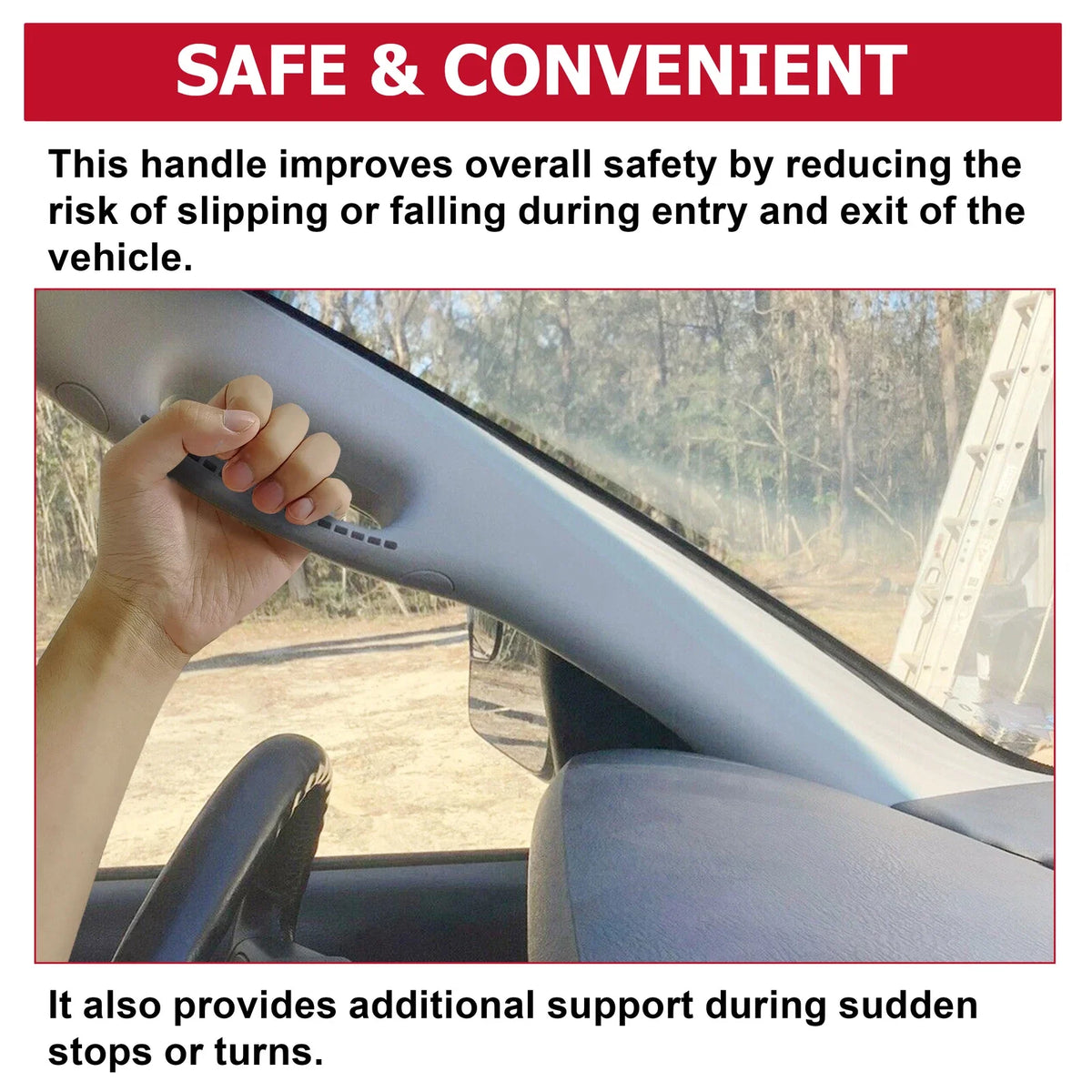 Left Pull Grab Handle A Pillar Trim for Dodge Ram (2002–2010)
