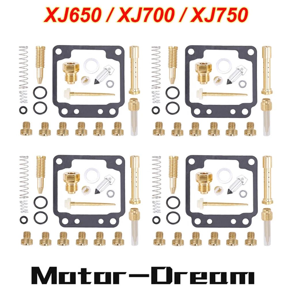 4-Pack Carburetor Repair Kits for Yamaha Seca 750 XJ750R 1981-1983