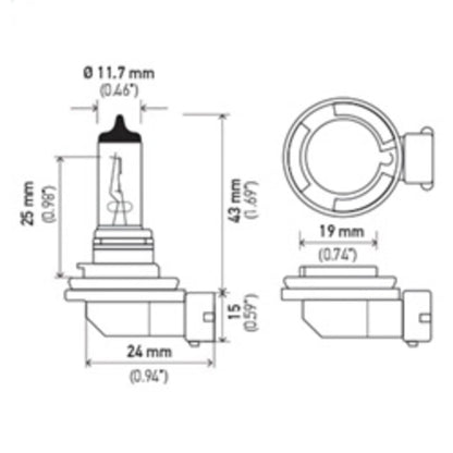 Hella H11 YL Light Bulb for Mercedes CL Class, Chevy, VW, 4 Runner, 5 Series