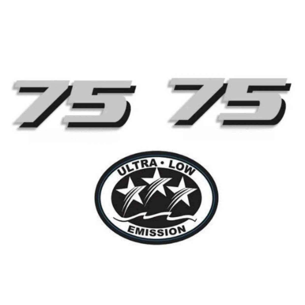 75 HP Horsepower Label Decal for Yamaha Outboard Engine Cover