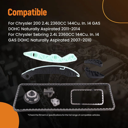 Crank Gear Timing Chain Set for Jeep Patriot Compass 2.4L 2007-2017