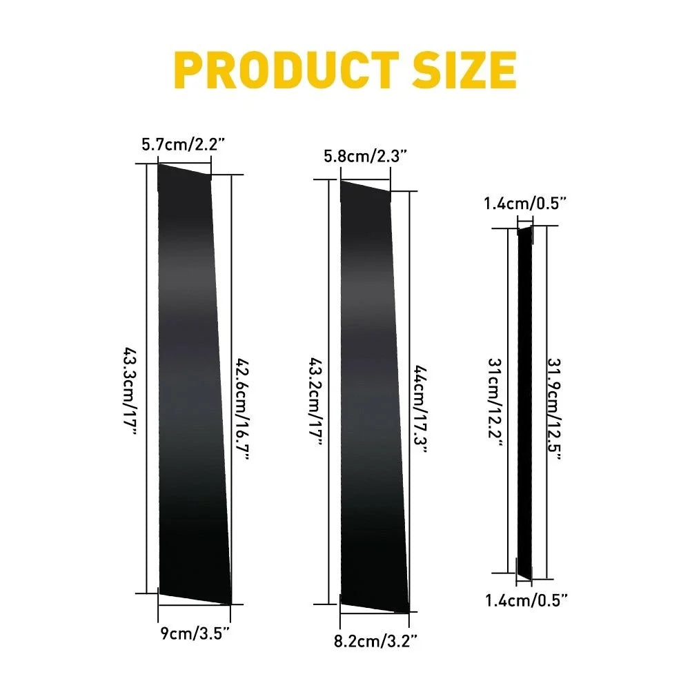 8PCS Gloss Black Pillar Post Window Door Trim Covers for Toyota Camry (2018–2022)
