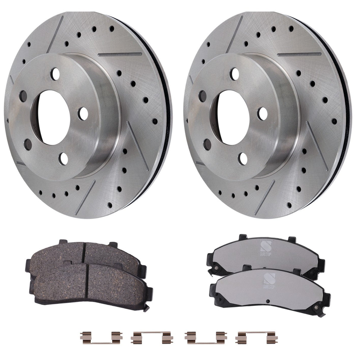 Front Brake Pads and Rotors Set for Mazda B3000 B4000 Ranger 4WD