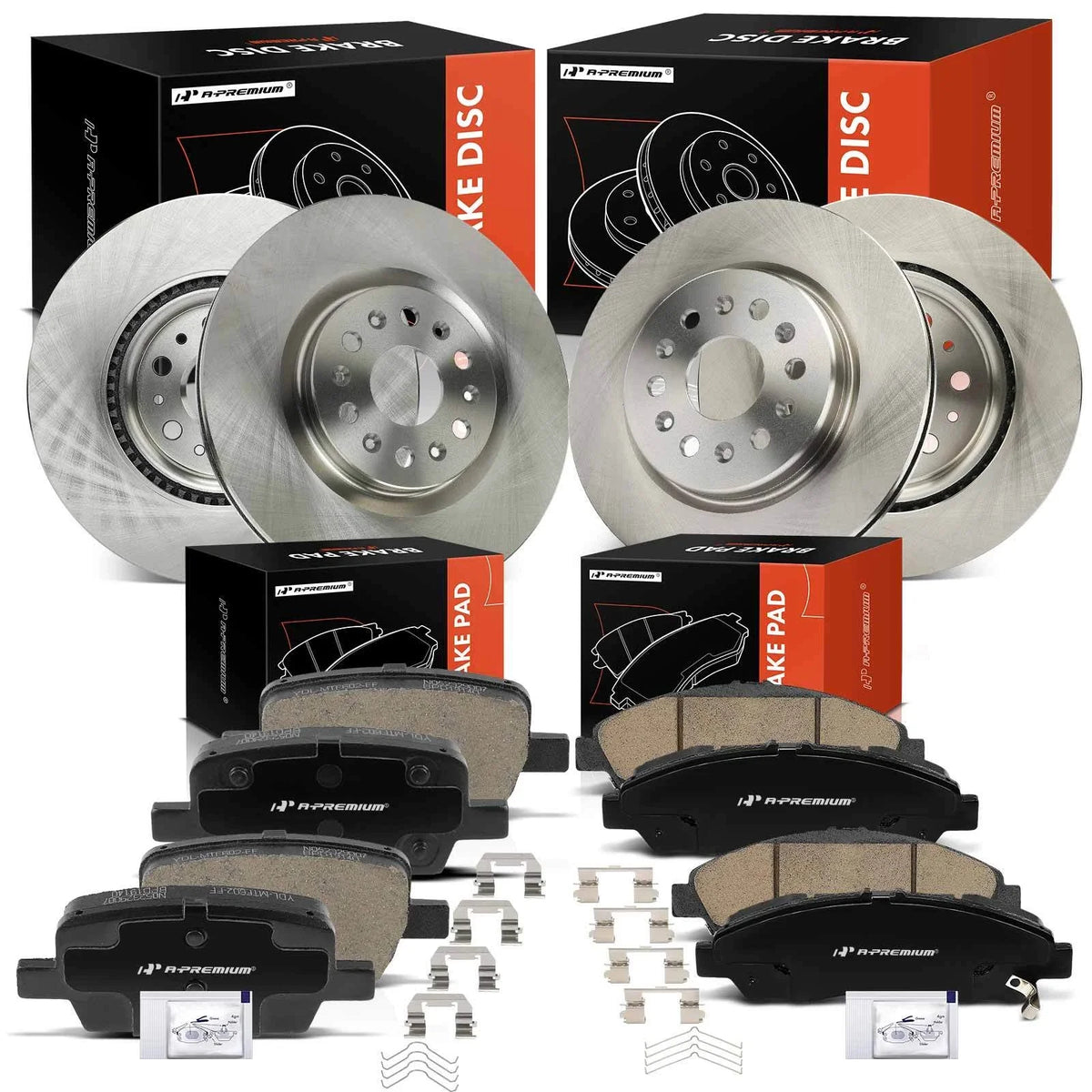 Disc Brake Rotor & Ceramic Pad Set for Buick Enclave (2008–2017)