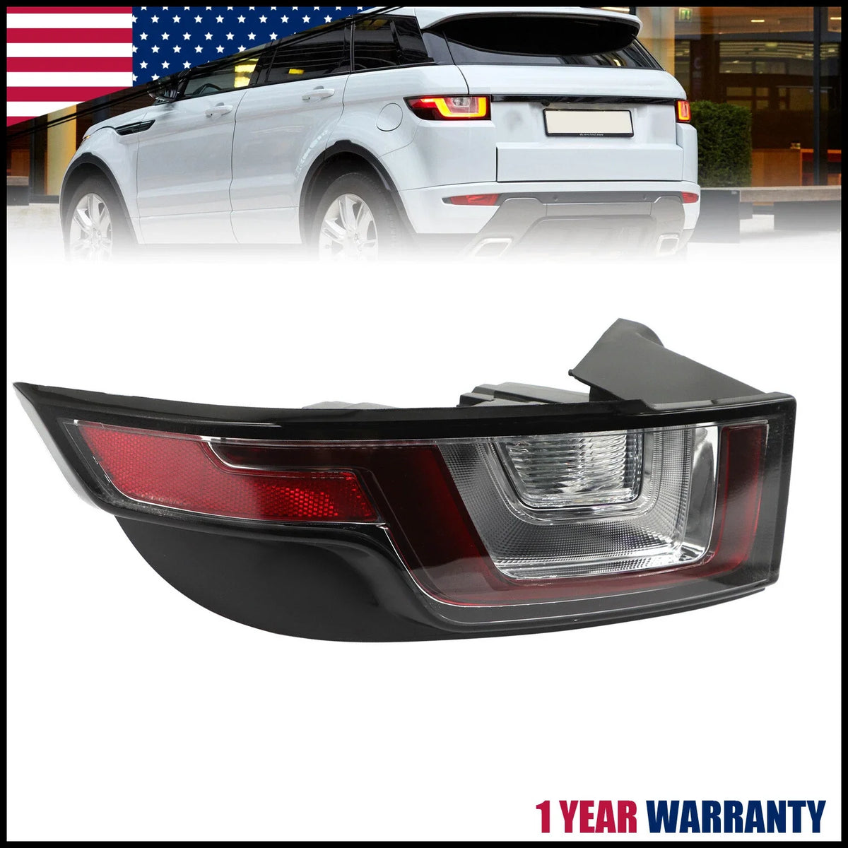 2016-2018 Land Rover Range Rover Evoque Left Brake Lamp Tail Light